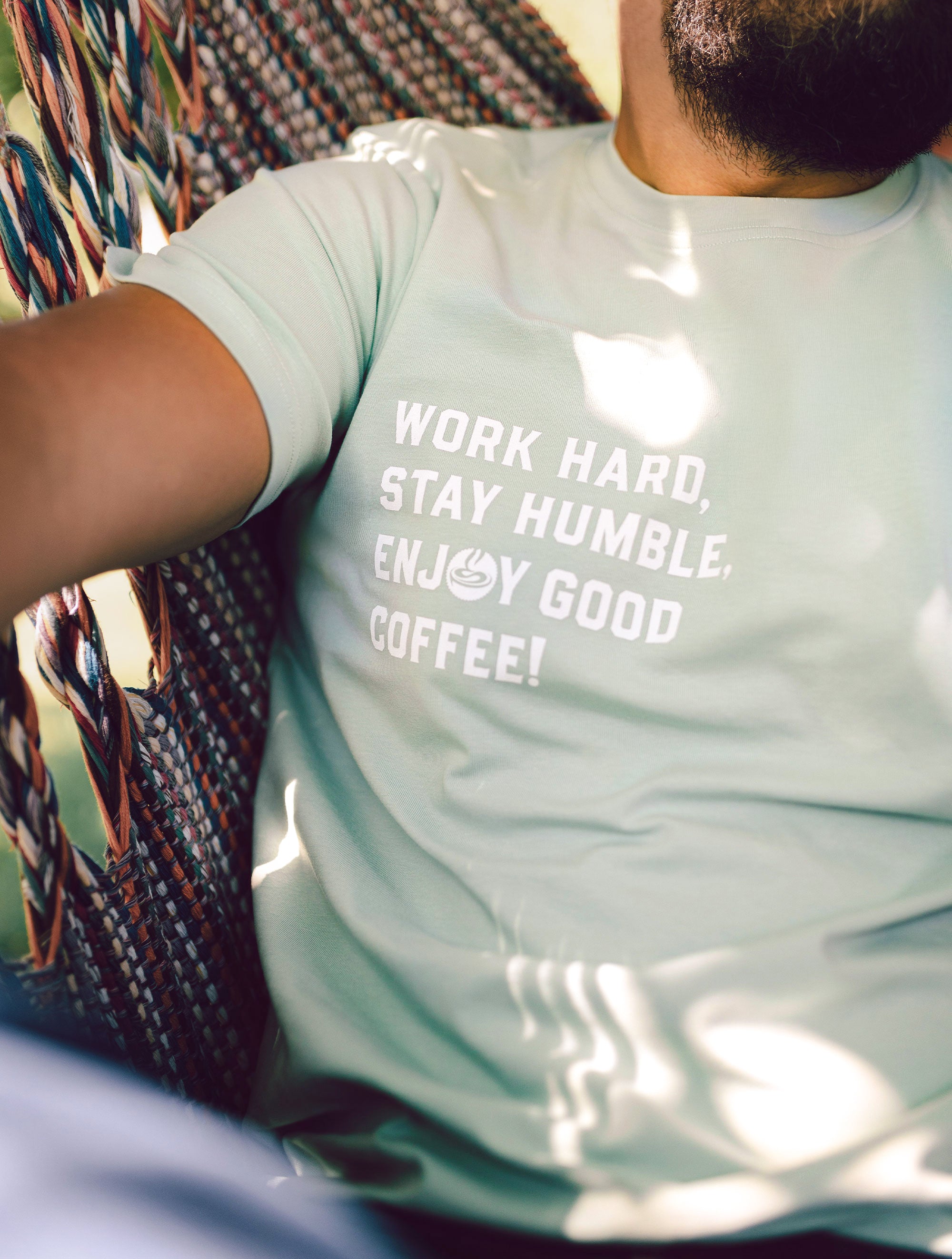 supremo-t-shirt-unisex-jubil-um-work-hard-ocean-mint-bio-baumwolle image 4