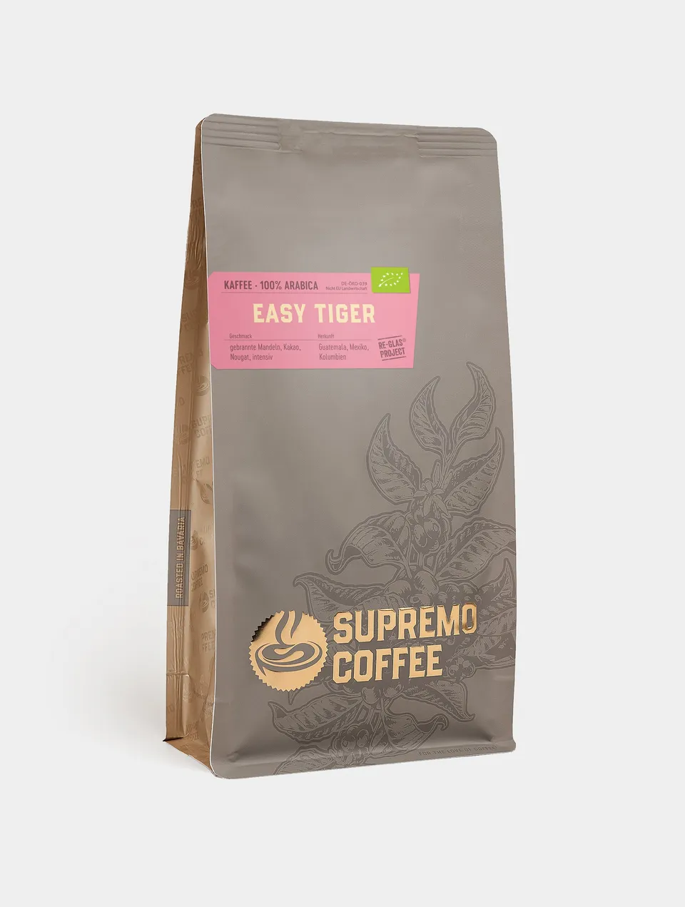 supremo-easy-tiger-kaffeebohnen-100-arabica-bio-nussig image 1