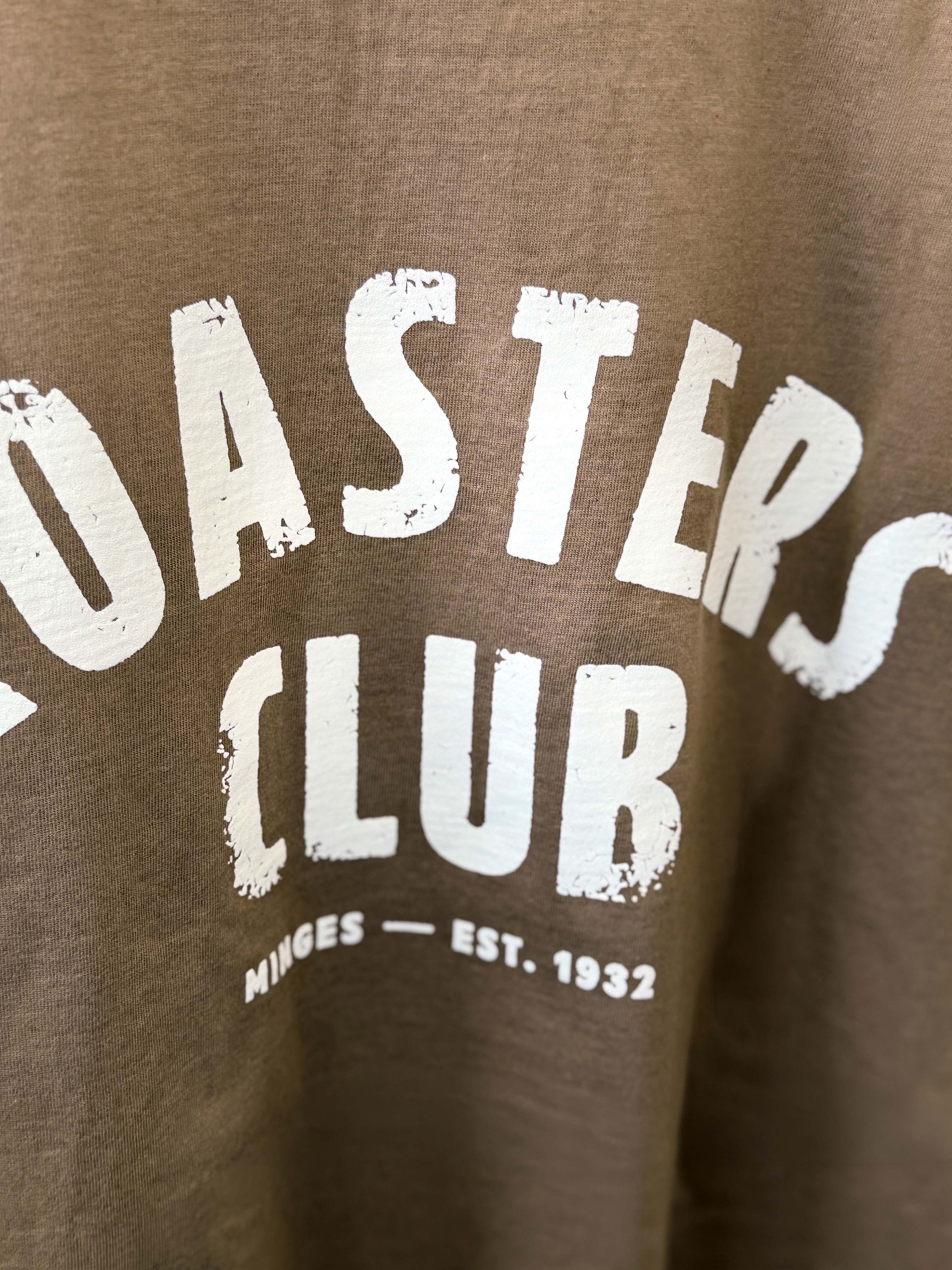 minges-roasters-club-t-shirt-braun-unisex-100-baumwolle image 4