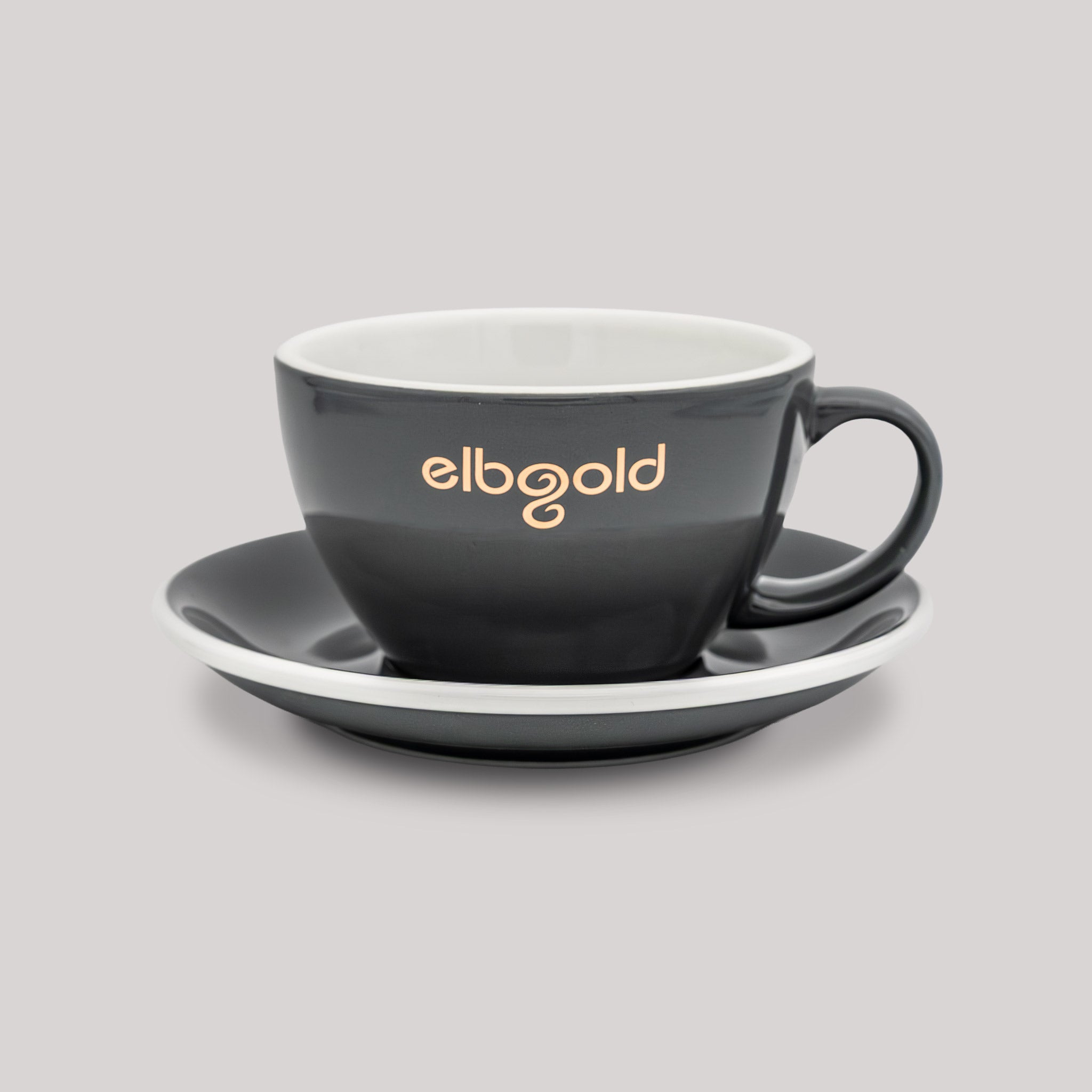 elbgold-tasse-caf-latte-gro-grau-gold-400-ml-mit-untertasse image 1