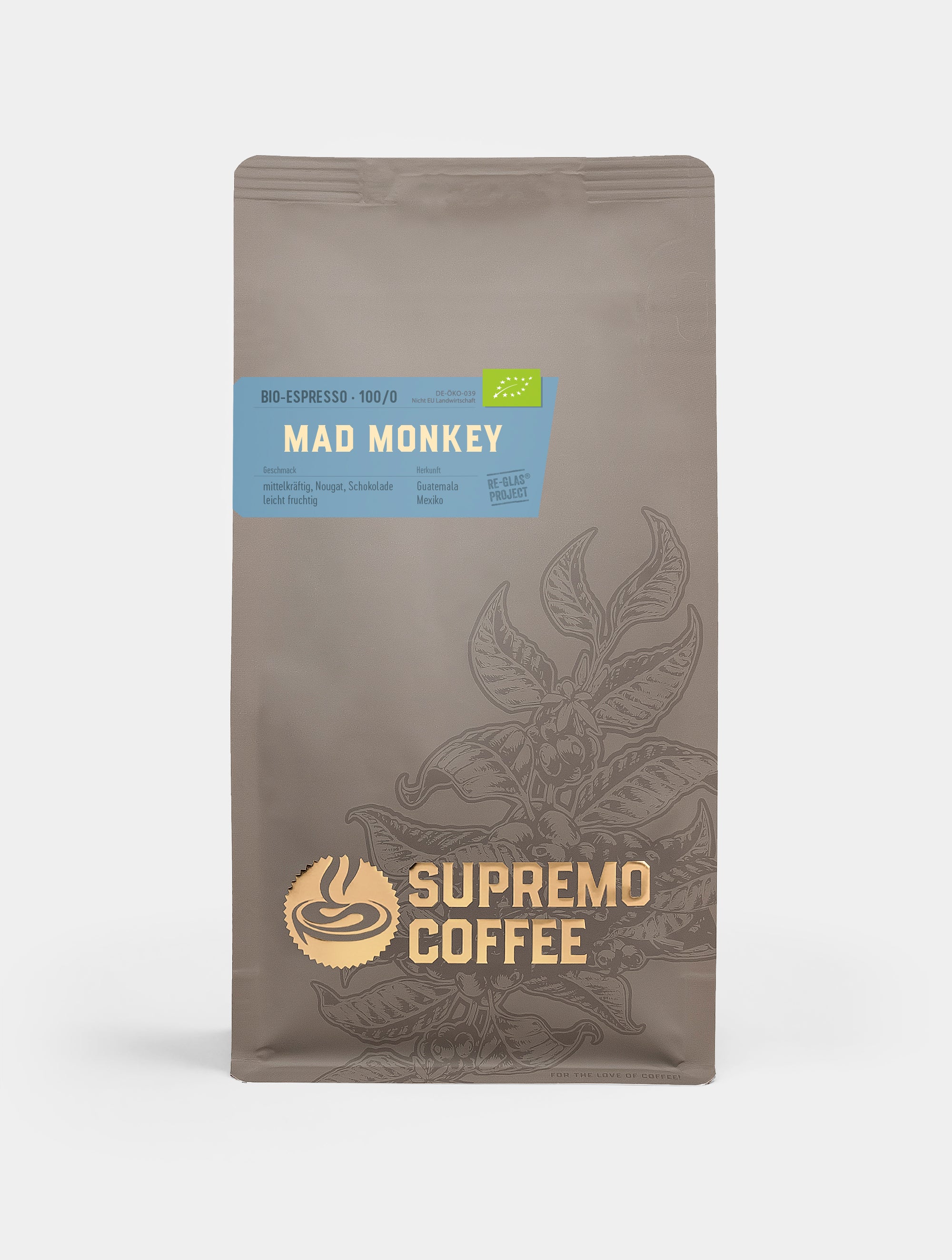 supremo-mad-monkey-espresso-100-bio-arabica-bohnen image 2