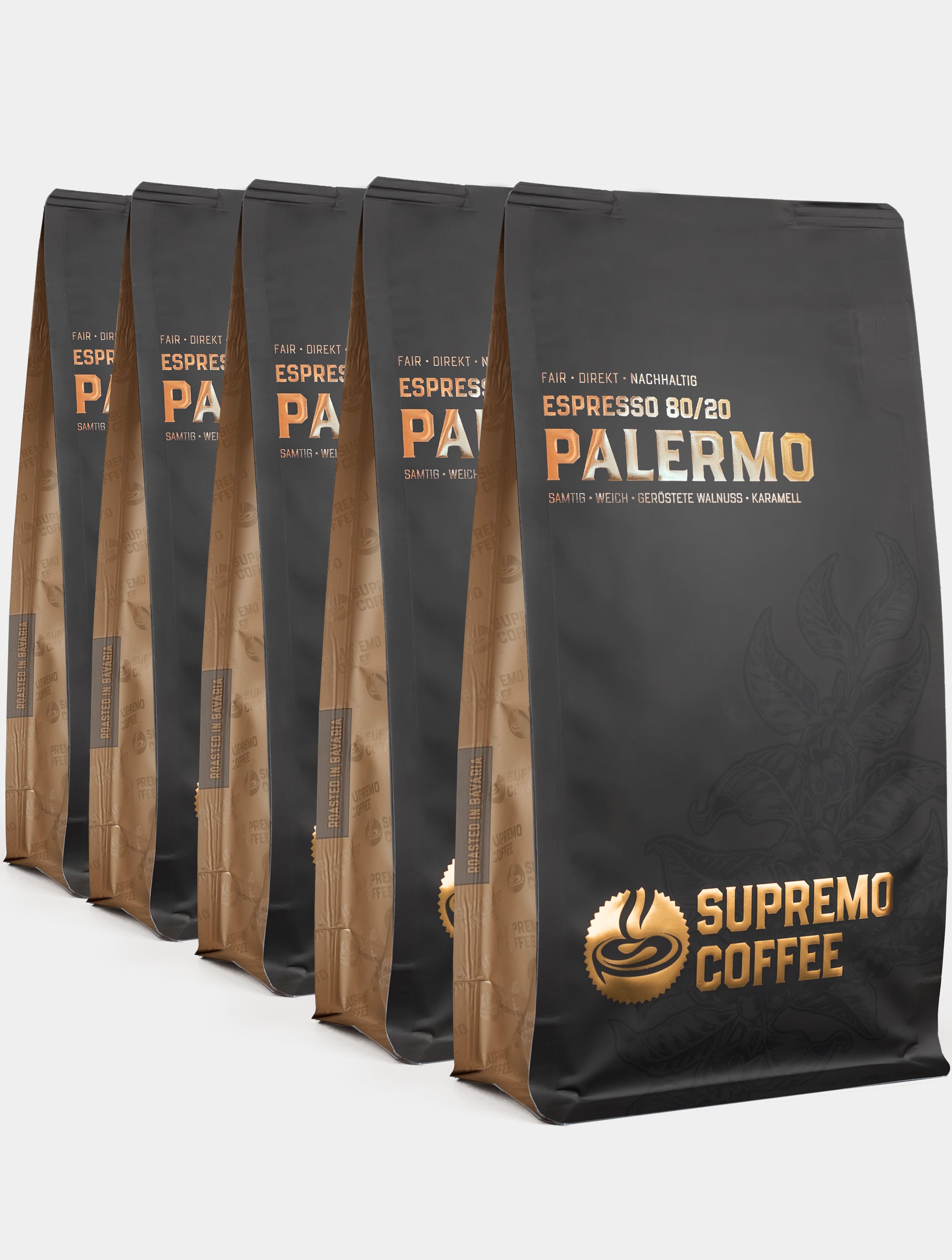 supremo-palermo-set-espresso-bohnen-80-20-arabica-robusta image 1