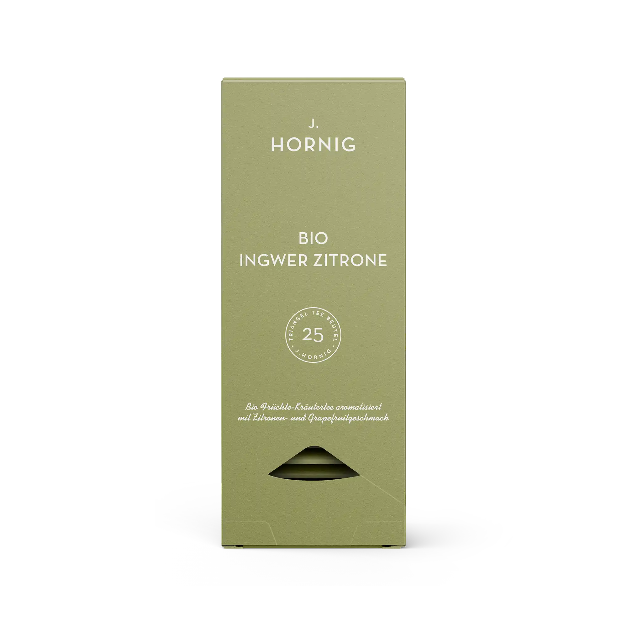 j-hornig-bio-ingwer-zitrone-tee-25-pyramidenbeutel image 1