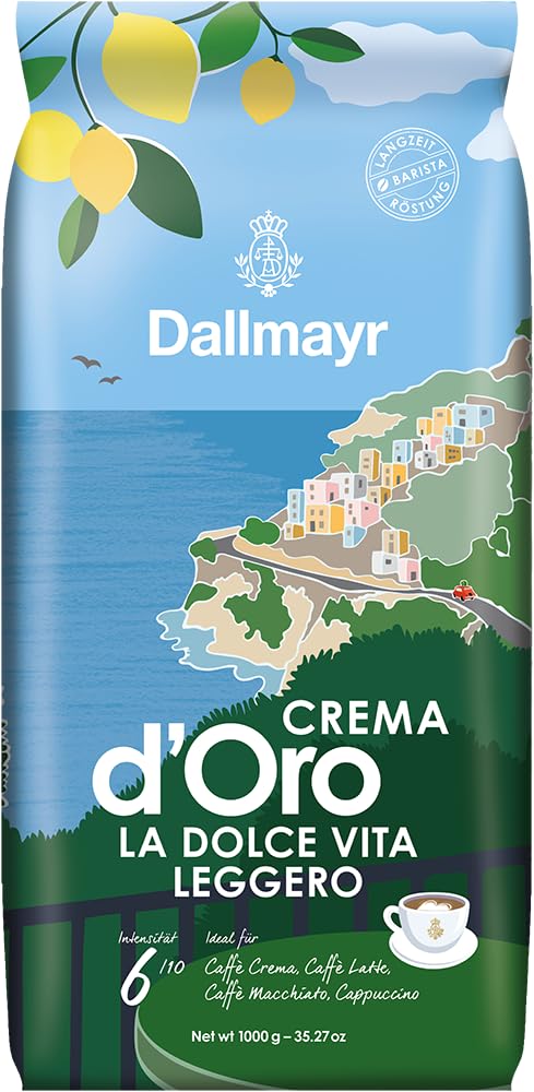 dallmayr-crema-d-oro-la-dolce-vita-leggero-1000g-ganze-bohne-limitierte-edition image 1