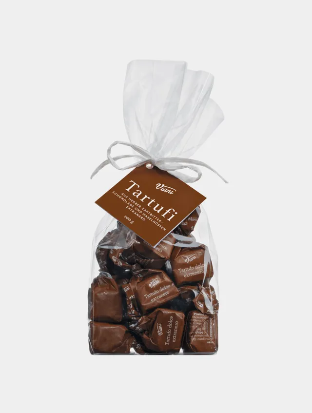 supremo-tartufi-dolci-extraneri-tr-ffelpralinen-14-st-ck-im-geschenkbeutel image 1