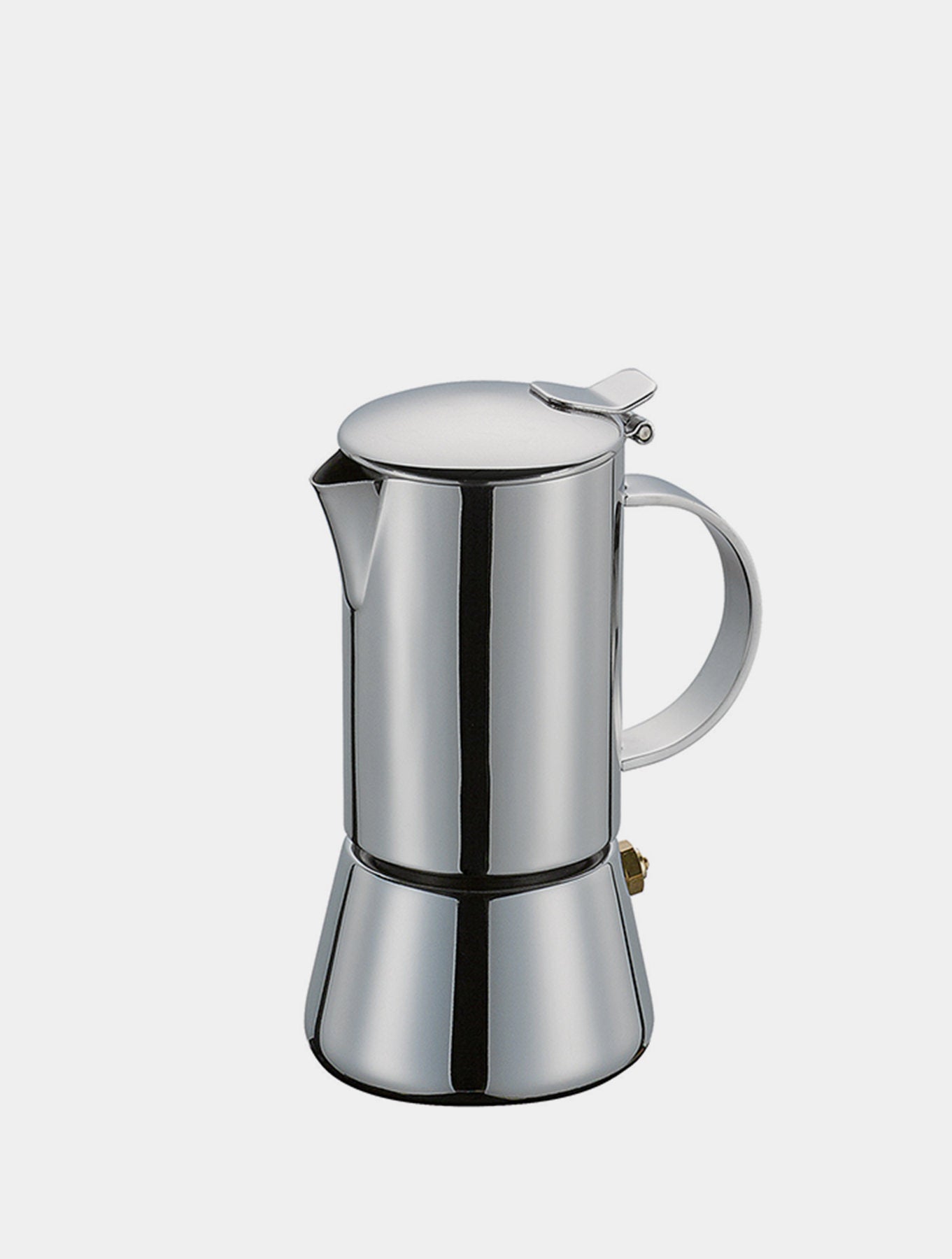 supremo-herdkocher-aida-2-tassen-poliert-espressokocher-aus-edelstahl image 1