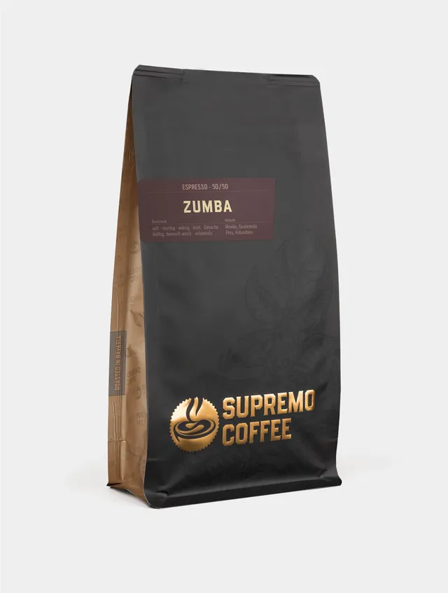 supremo-zumba-espresso-50-50-arabica-robusta-blend image 1