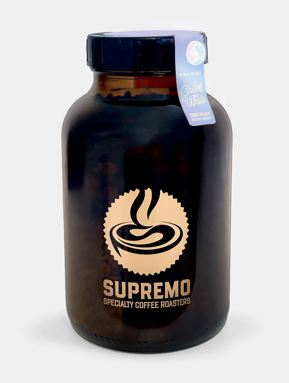 supremo-chiller-whale-deka-entkoffeinierter-espresso-kolumbien-nicaragua image 1