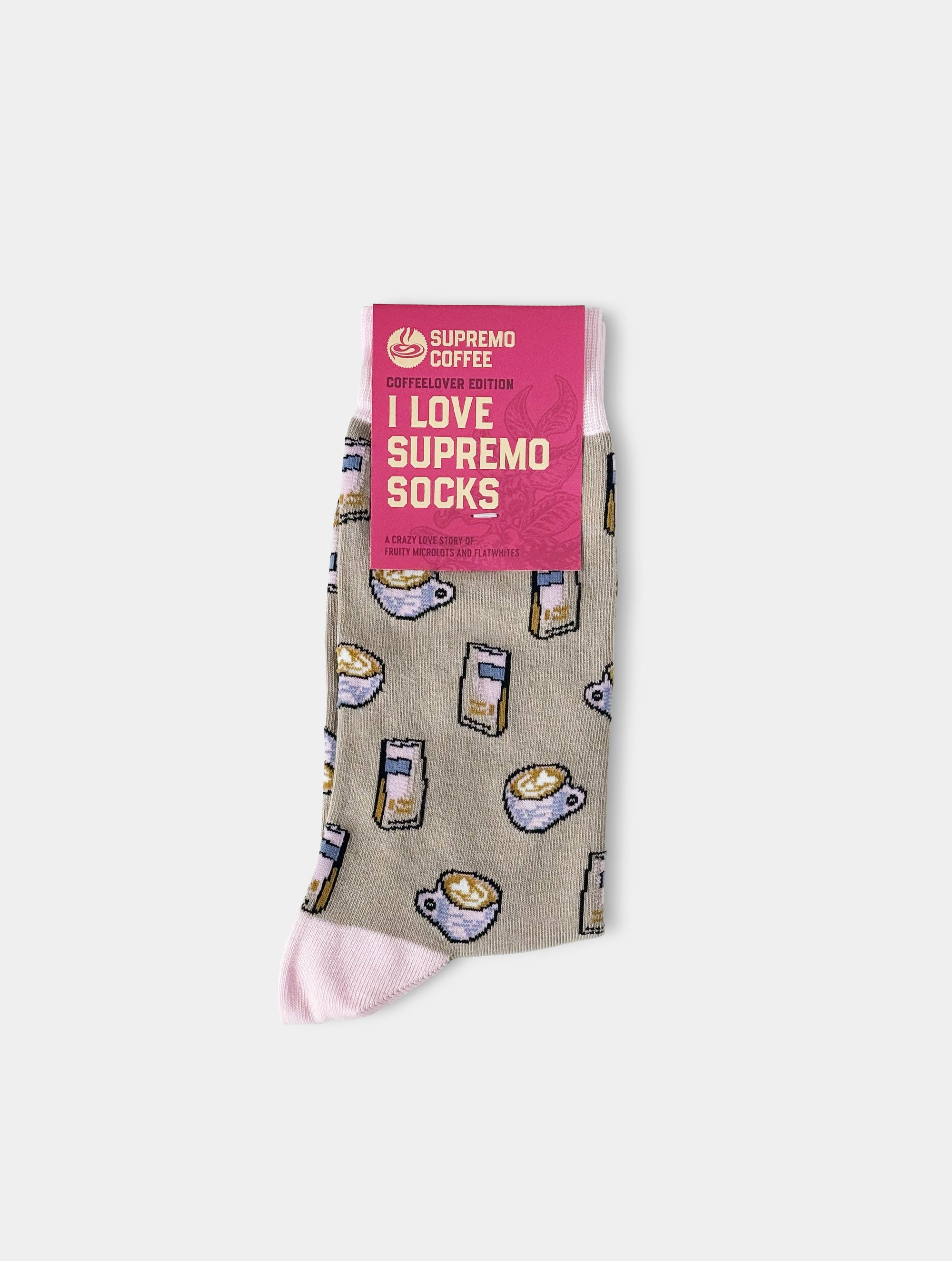 supremo-i-love-supremo-socks-kaffee-socken image 1