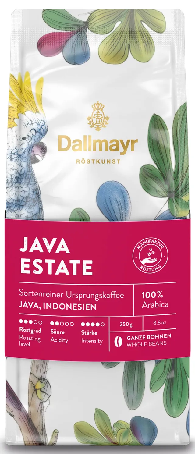 dallmayr-java-estate-250g-ganze-bohne-indonesien-arabica-plantagenkaffee image 1