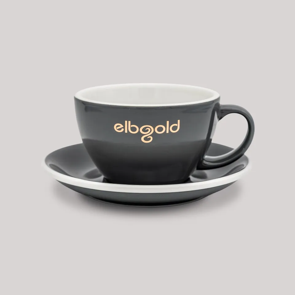 elbgold-tasse-caf-latte-gro-grau-gold-400-ml-mit-untertasse image 1