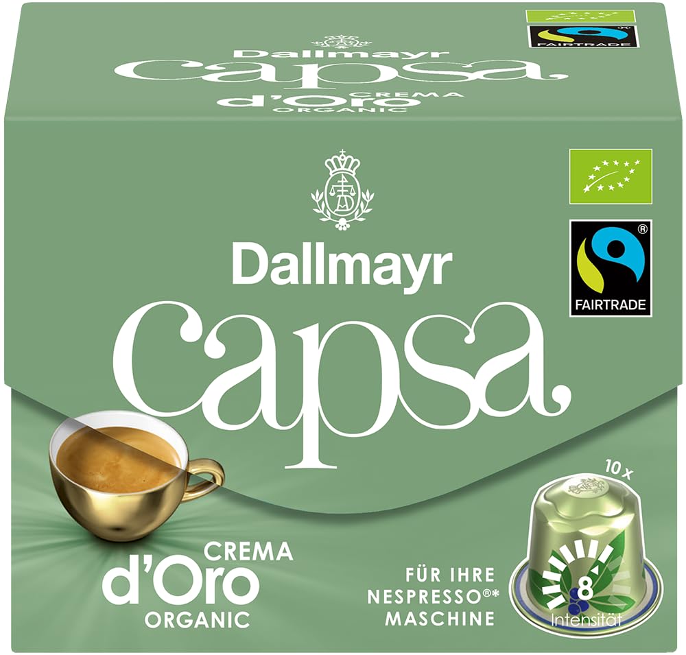 dallmayr-capsa-crema-d-oro-organic-bio-nespresso-kompatible-kaffeekapseln-10x-in image 1