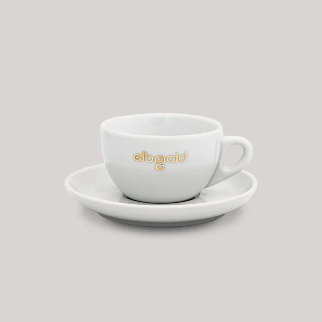 elbgold-tasse-caf-latte-wei-gold-280-ml-mit-untertasse image 1