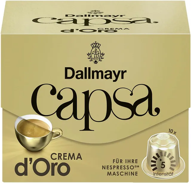 dallmayr-capsa-lungo-crema-d-oro-kapseln-10-kapseln-nespresso-kompatibel image 1