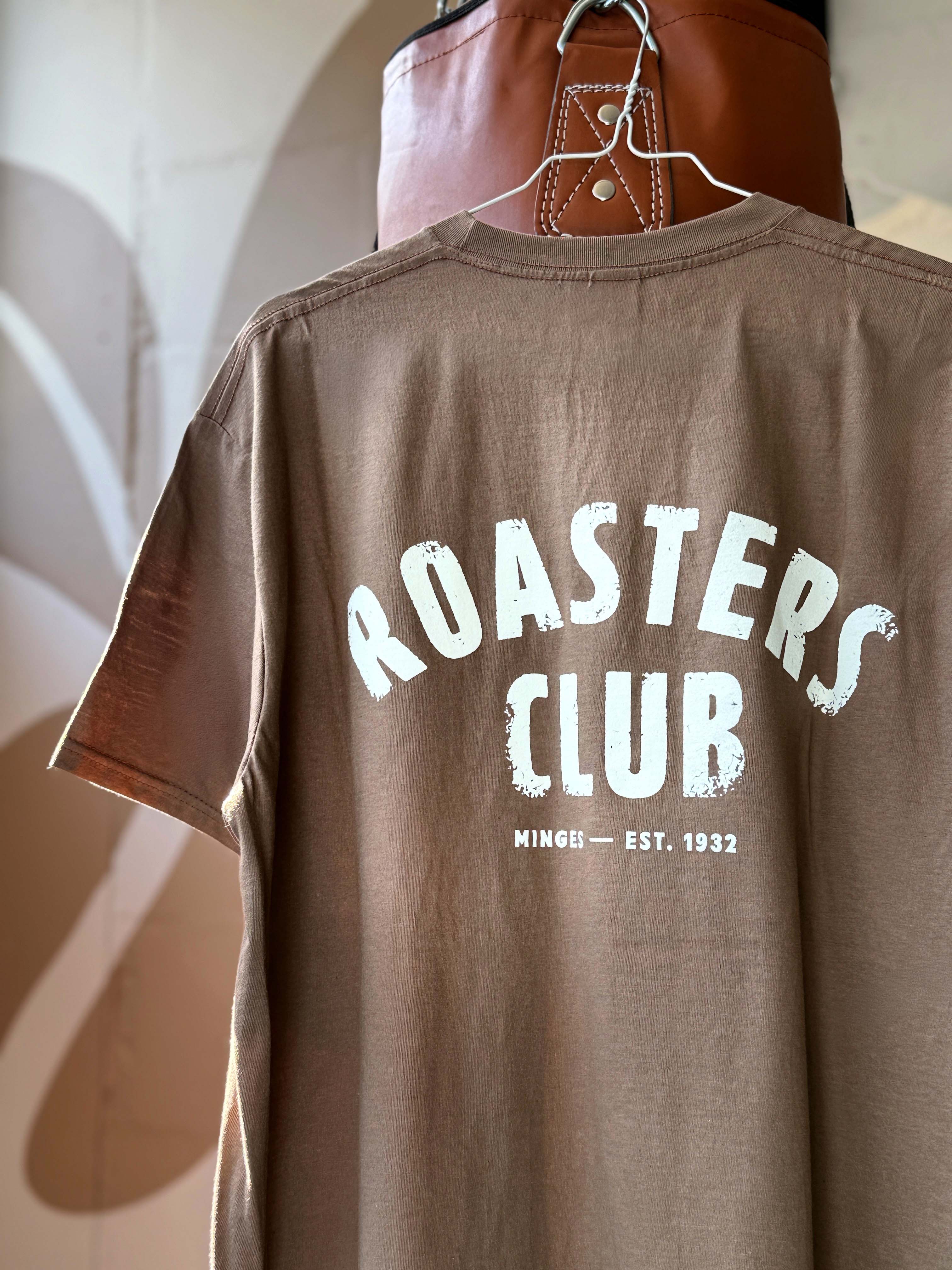 minges-roasters-club-t-shirt-braun-unisex-100-baumwolle image 3
