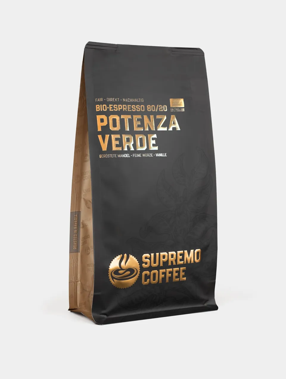 supremo-potenza-verde-bio-espresso-kaffeebohnen-80-20 image 1