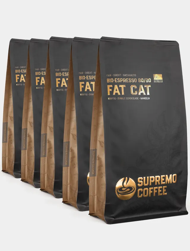 supremo-fat-cat-set-espresso-80-20-arabica-robusta-bio image 1