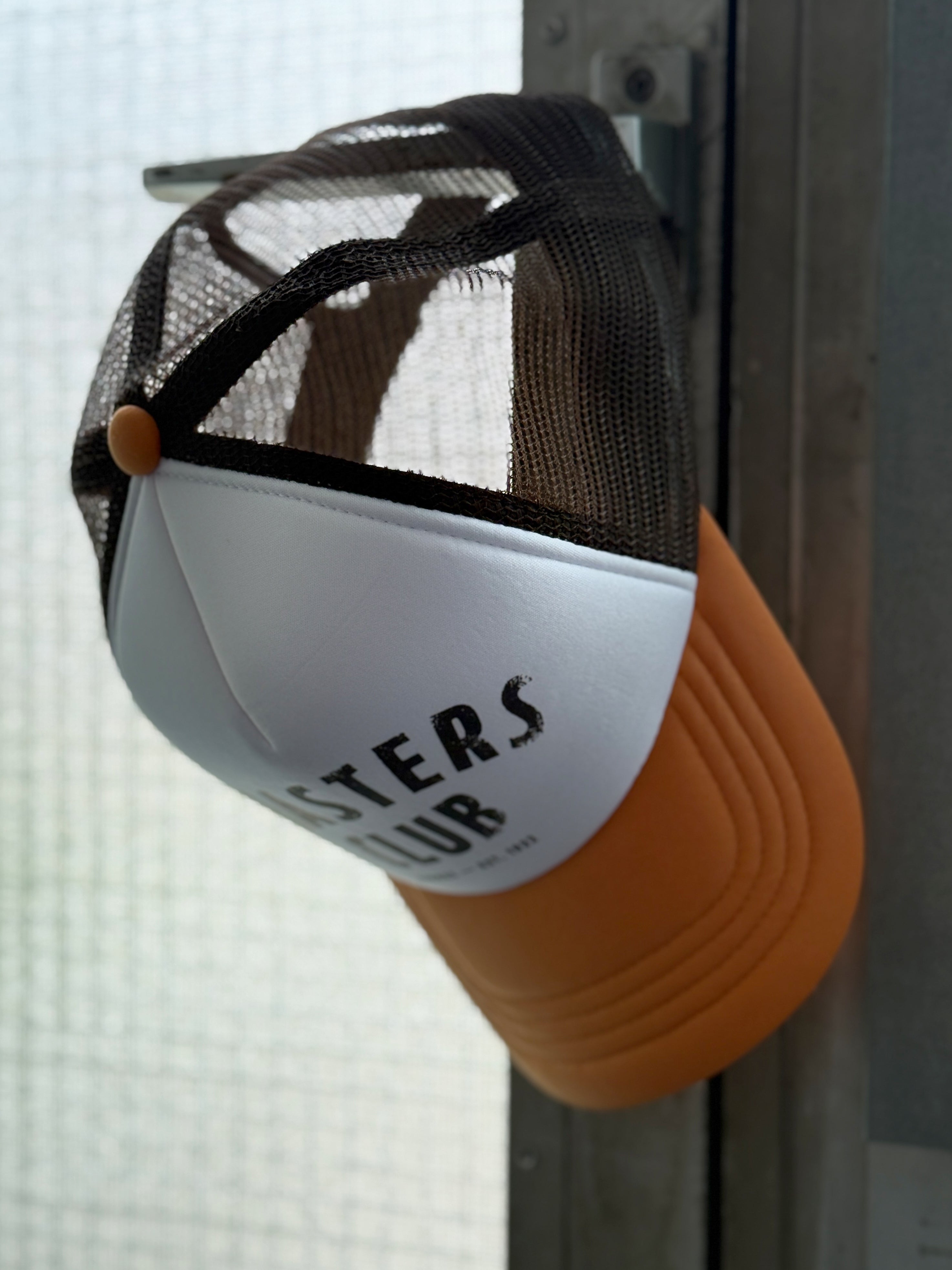 minges-roasters-club-trucker-cap-chocolate-dark-amber-one-size image 4