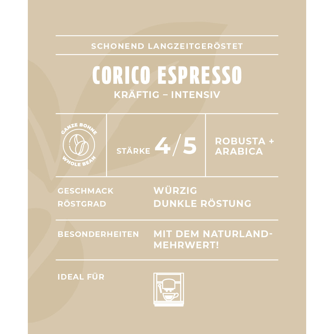 minges-corico-espresso-bio-naturland-ganze-bohne-500-g image 2