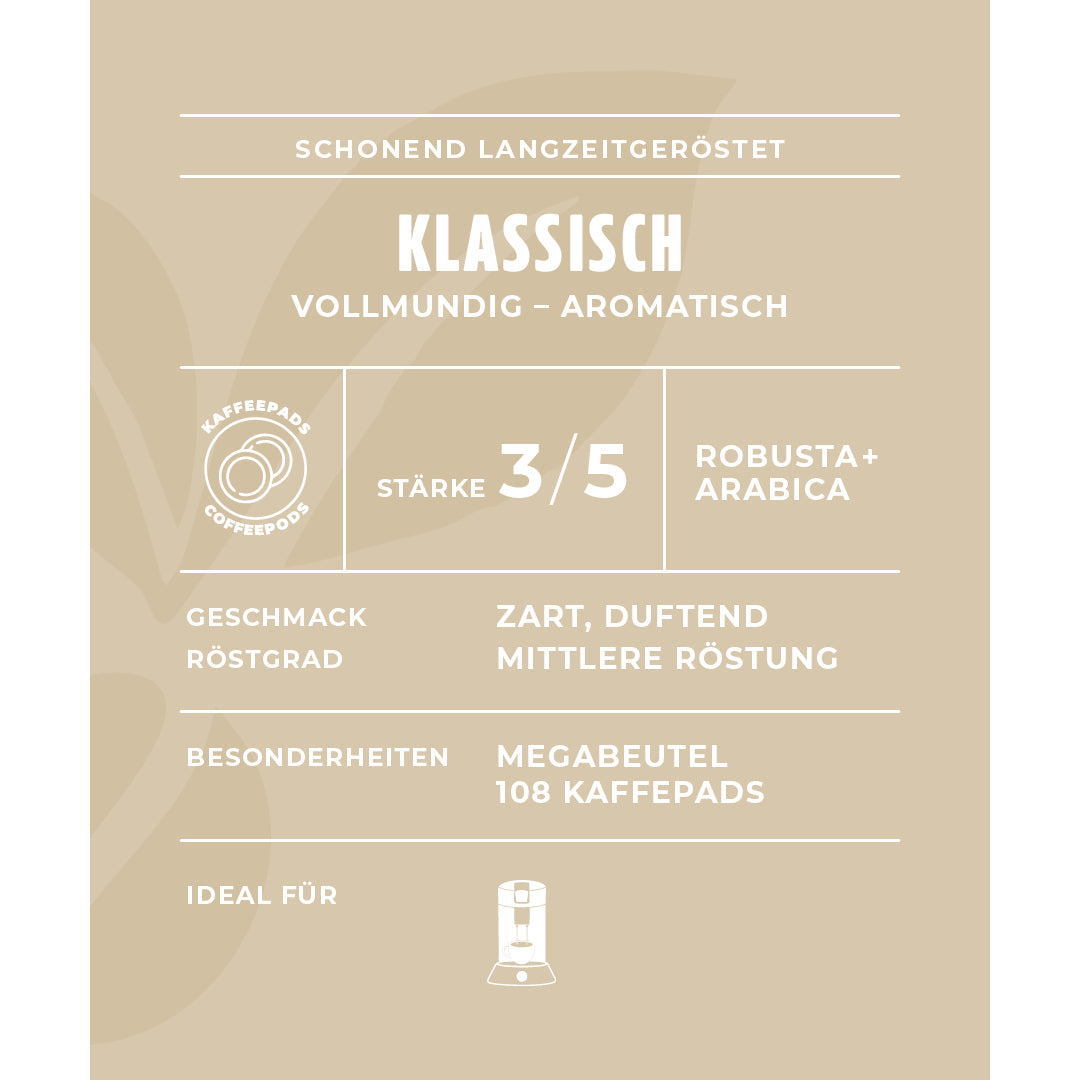 minges-klassisch-filterkaffee-kaffeepads-108-pads-756-g image 2