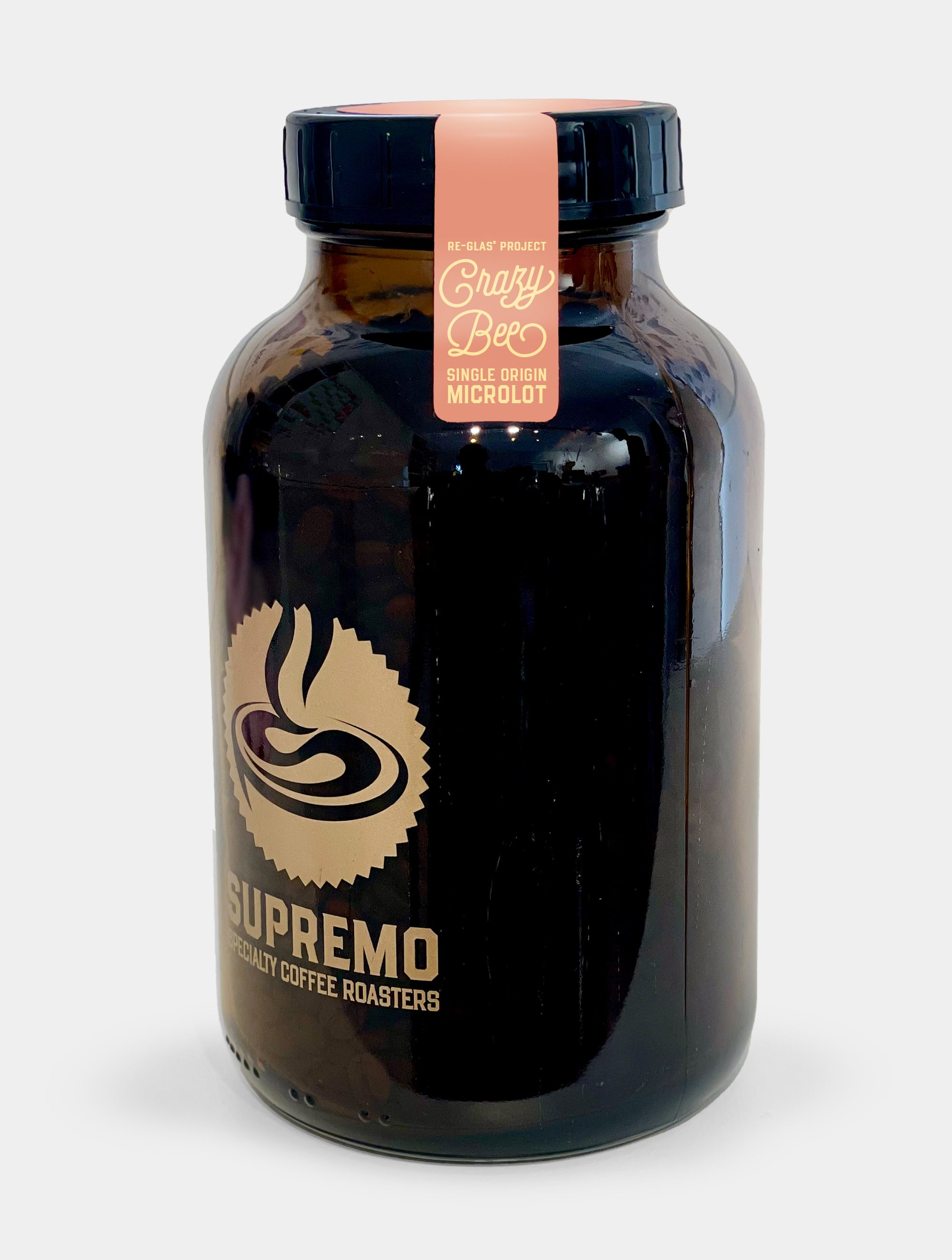 supremo-re-glas-crazy-bee-single-origin-espresso-thiopien-natural image 2