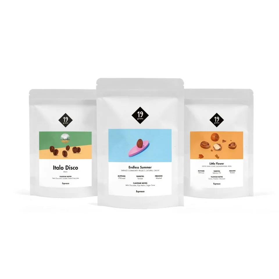 19grams-kaffee-probierset-vollautomat-espresso-set-3x-250g image 1