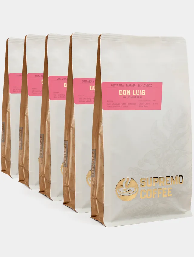 supremo-don-luis-set-filterkaffee-costa-rica-yellow-honey-5er-pack image 1