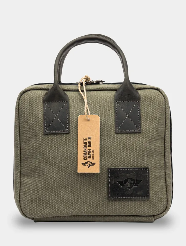 supremo-travel-bag-xl-forest-transporttasche-canvas-leder image 1