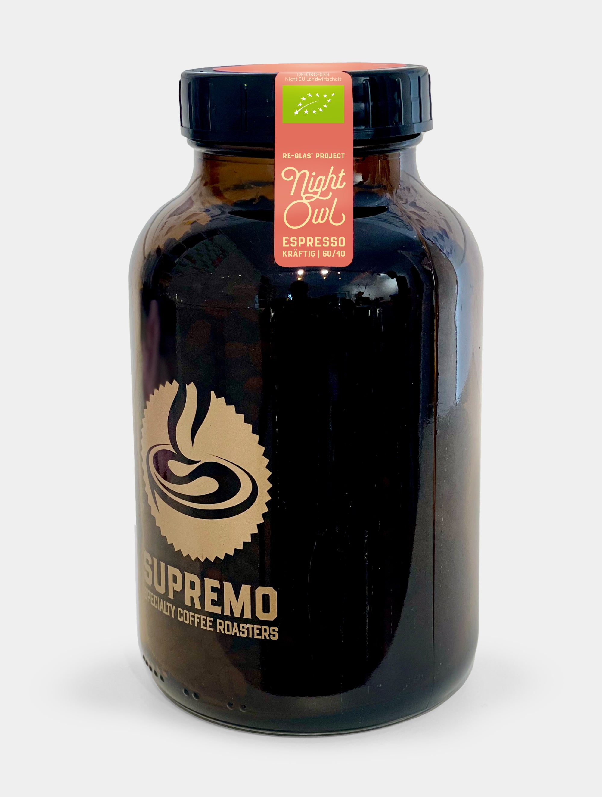 supremo-re-glas-night-owl-bio-espresso-60-40-arabica-robusta image 2