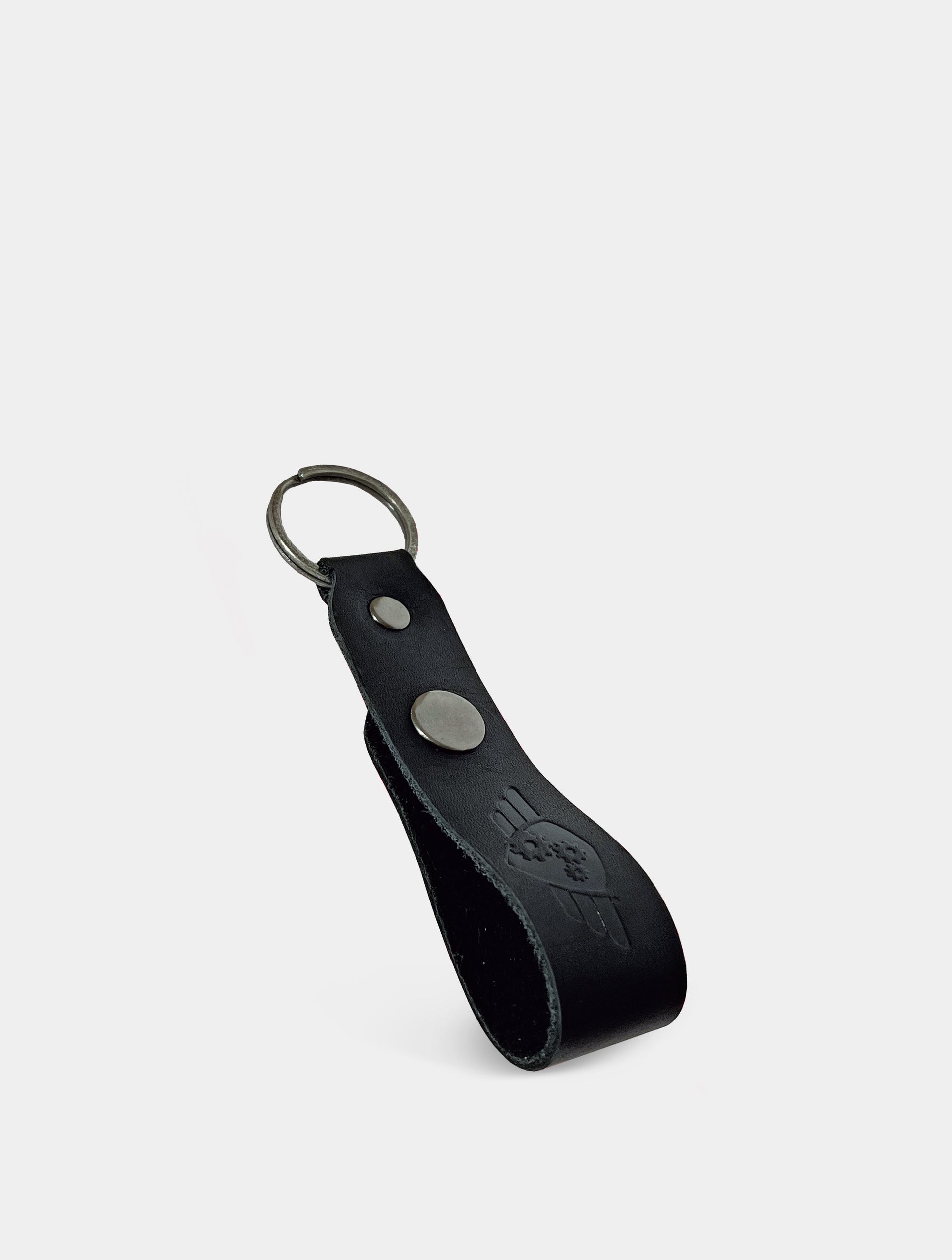 supremo-leather-key-chain-black-leder-schl-sselanh-nger image 1
