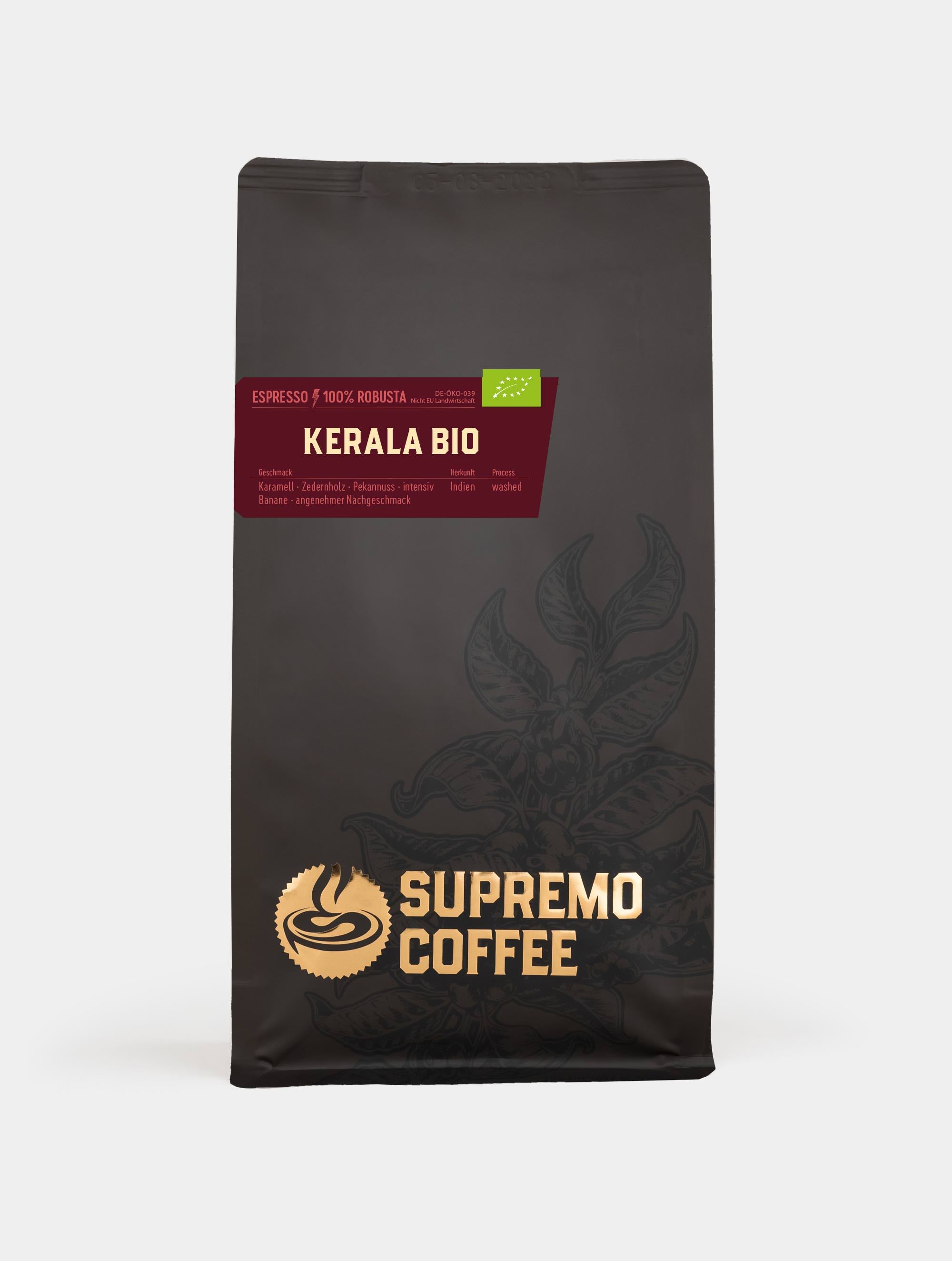supremo-kerala-bio-espresso-100-robusta-bio-kaffeebohnen image 2