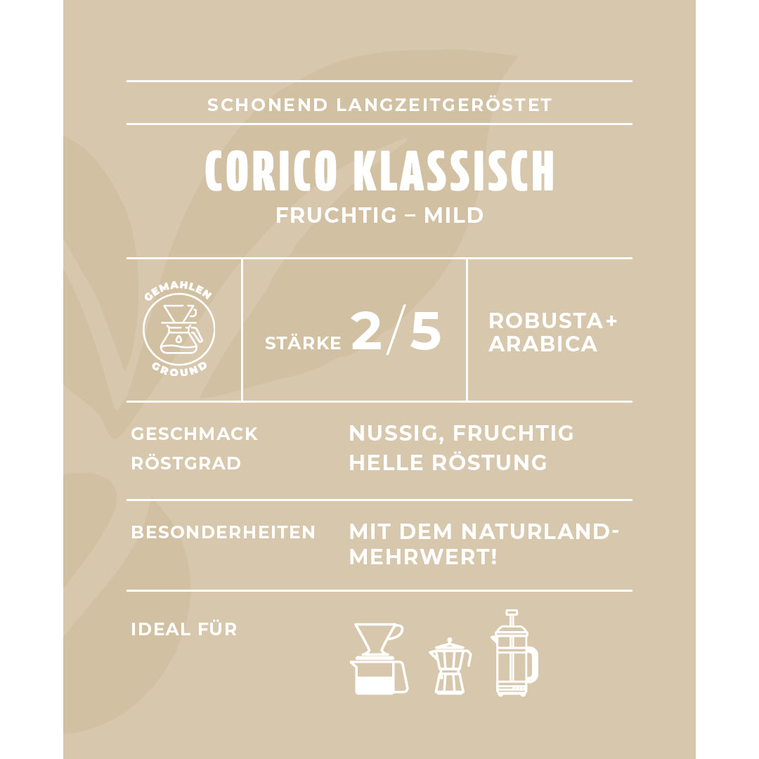 minges-corico-klassisch-bio-naturland-mahlkaffee-500-g image 2