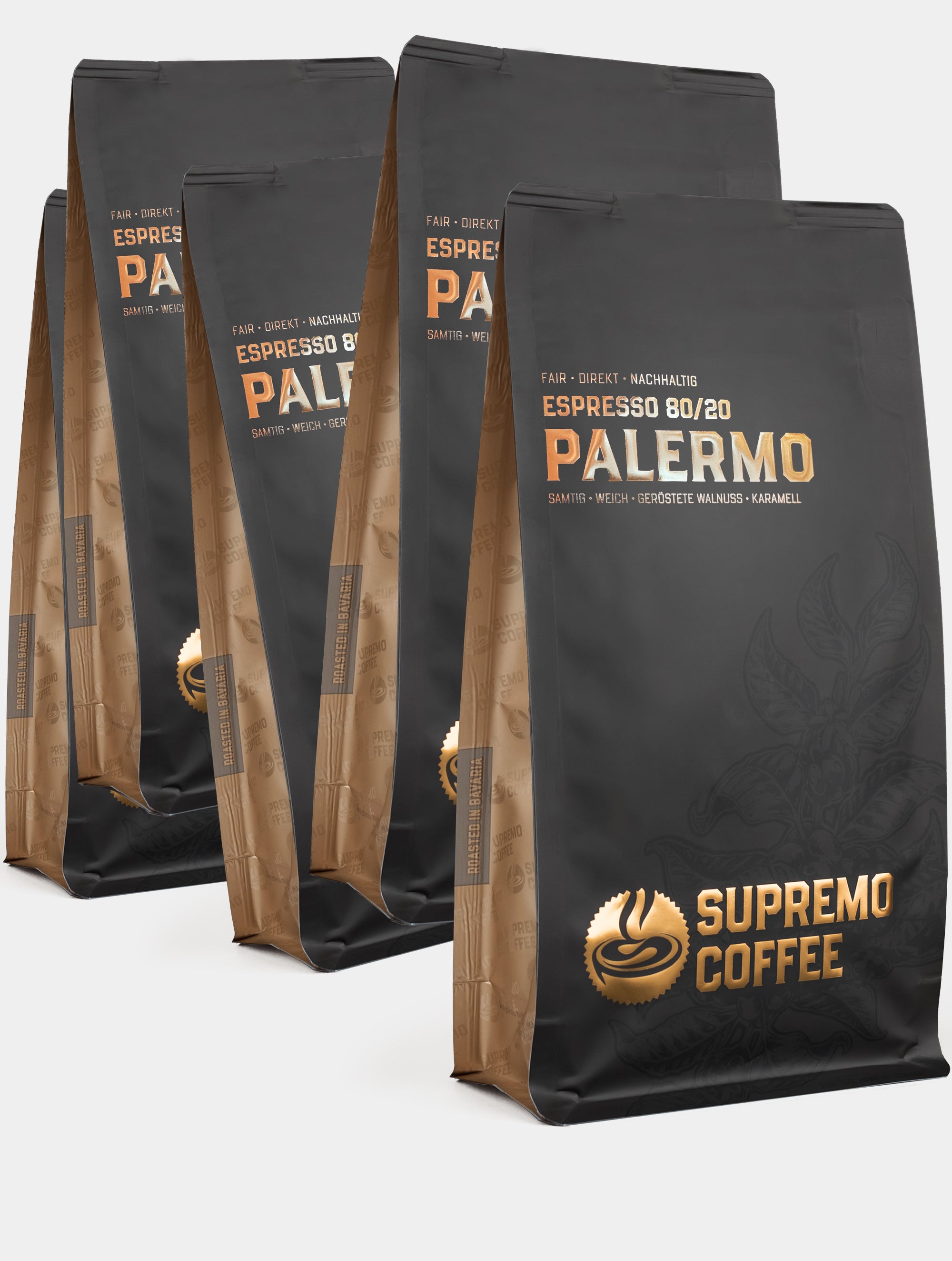 supremo-palermo-set-espresso-bohnen-80-20-arabica-robusta image 2