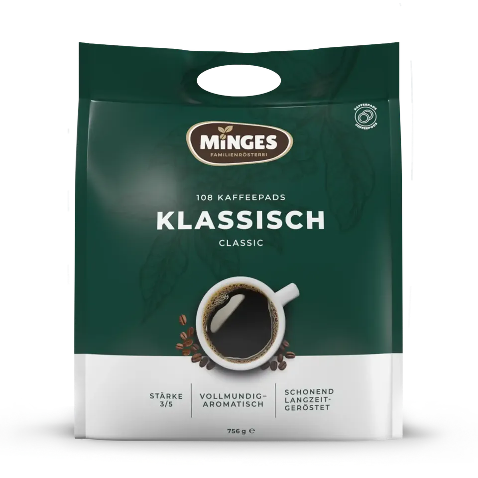 minges-klassisch-filterkaffee-kaffeepads-108-pads-756-g image 1